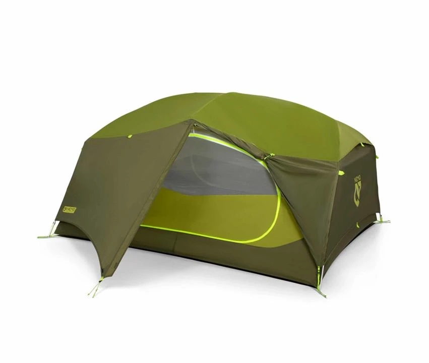 Nemo Aurora 3-Person Backpacking Tent & Footprint β Nova Green