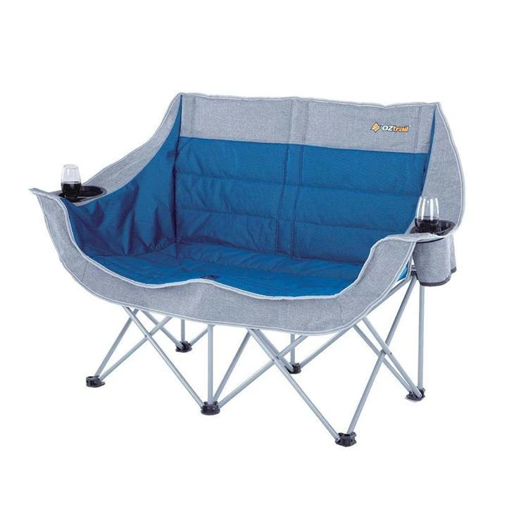OZtrail Galaxy 2 Seater Camping Sofa β Blue