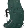 Osprey Aether Plus 70L Mens Hiking Backpack – Axo Green – L/XL