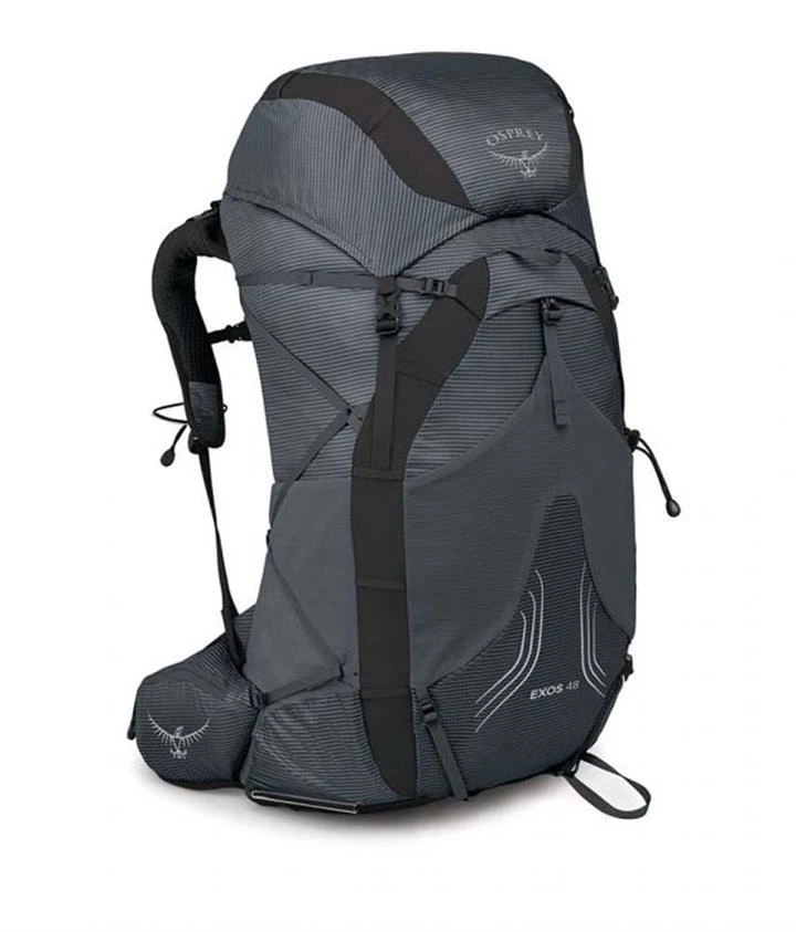 Osprey Exos 48L Lightweight Mens Hiking Backpack β Tungsten Grey β L/XL