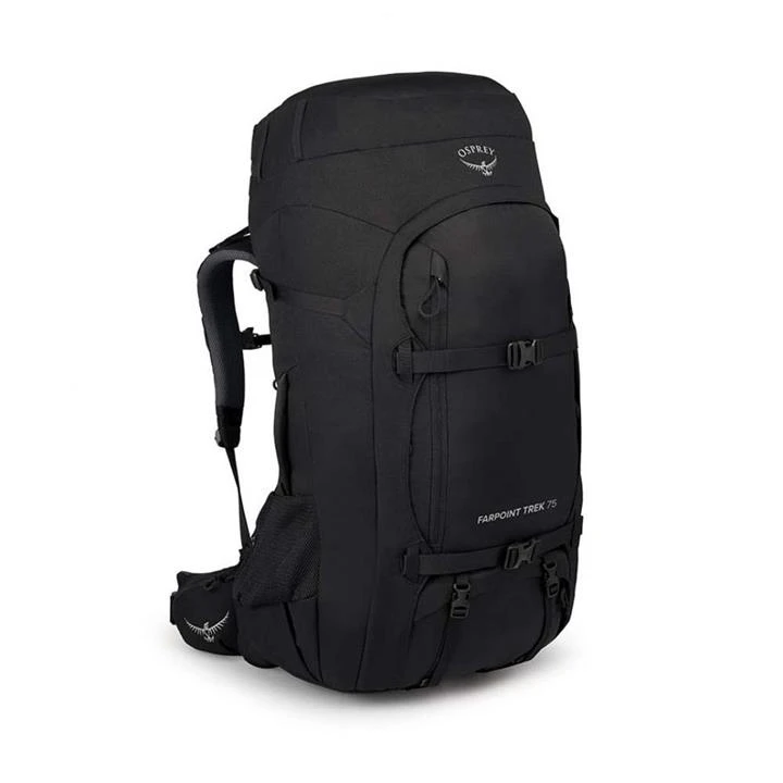 Osprey Farpoint Trek 75 Mens Hiking Backpack โ Black