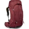 Osprey Aura AG 50L Womens Hiking Backpack – Berry Sorbet Red – XS/S