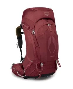Osprey Aura AG 50L Womens Hiking Backpack – Berry Sorbet Red – XS/S