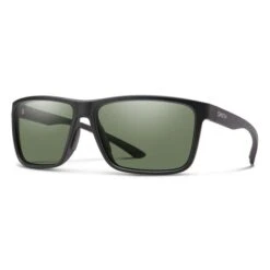Smith Riptide Polarised Sunglasses – Matte Black/CP Polarized Gray Green