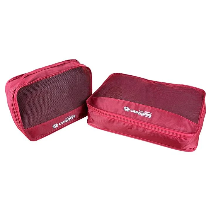 Caribee Travel Packing Cube Set β 2 Piece β Red