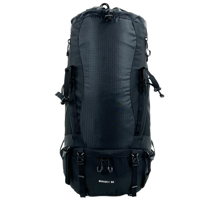 Black Wolf Boudii 50L Hiking Backpack β Jet Black