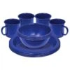 Campfire Speckled 12 Piece (4-Person) Dinner Set – Enamel Navy