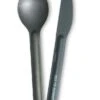 Sea To Summit AlphaLight Cutlery Set 2pc (Knife And Spork) Grey Anodised
