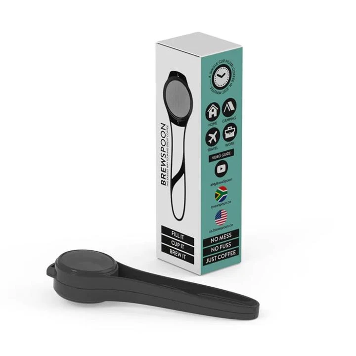 BrewSpoon Single Cup Coffee Filter β Charcoal β Single