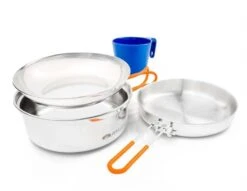 GSI Glacier Stainless Mess Kit – 1 Person