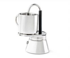 GSI Mini Espresso Maker W/ Cup – Grey/Stainless Steel