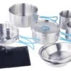 Traverse 9 Piece Stainless Steel Camping Cookset