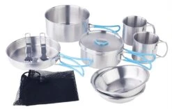 Traverse 9 Piece Stainless Steel Camping Cookset