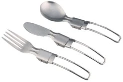 Traverse Stainless Steel Foldable Hiking Cutlery Set