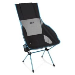 Helinox Savanna Lightweight Camping Chair – Black W/ Blue Frame