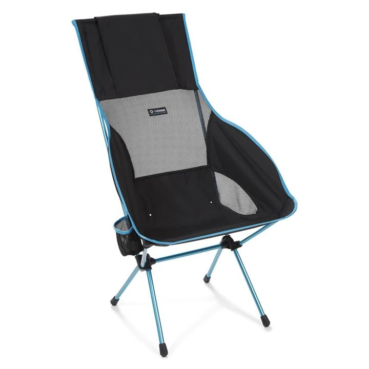 Helinox Savanna Lightweight Camping Chair β Black W/ Blue Frame