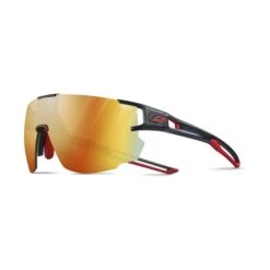 Julbo Aerospeed Speed Sport Sunglasses – Matte Black/Red – Reactiv Light Amplifier 1-3