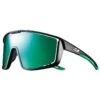 Julbo Fury Reactiv Performance Sunglasses – Shiny Black/Green – Spectron 3 Colour Flash