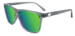 Knockaround Fast Lanes Sport Sunglasses – Clear Grey / Green Moonshine