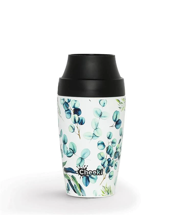 Cheeki Insulated Reusable Coffee Mug β 350ml β 3D Watercolour