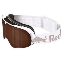 Red Bull Soar Snow Goggles – White/Smoke/Silver Mirror