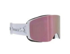 Red Bull Magnetron Slick Snow Goggles – Matt White/Brown